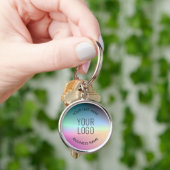 Porte-clés Télécharger le logo | Couleurs de dégradé changean (main)