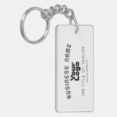 Porte-clés Télécharger le logo Retro-Modern Blanc & Noir (mod (Devant gauche)