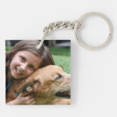 Porte-clés Télécharger votre photo (Dos)