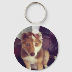 Porte-clés Télécharger votre photo de familier personnalisée