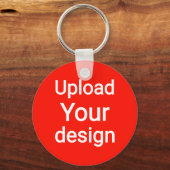 Porte-clés Téléchargez votre design (Recto)