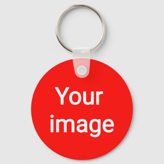 Porte-clés Téléchargez votre image personnalisée – Graphique (Recto)