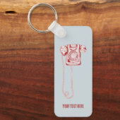 Porte-clés téléphone à cadran rotatif des années 80 (Recto)