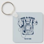 Porte-clés Téléphone rotatif Bleu (Recto)