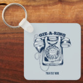 Porte-clés Téléphone rotatif Bleu (Recto)