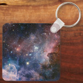 Porte-clés Télescope Nebula Hubble Carina Rouge et Bleu (Verso)