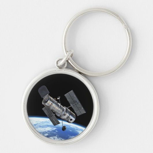 Porte-clés Télescope spatial Hubble en orbite terrestre Photo (Devant)