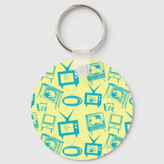 Porte-clés Téléviseurs rétro (Recto)