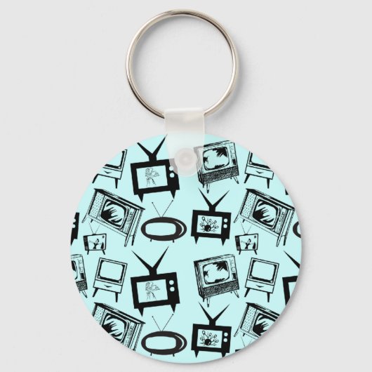 Porte-clés Téléviseurs rétro (Recto)