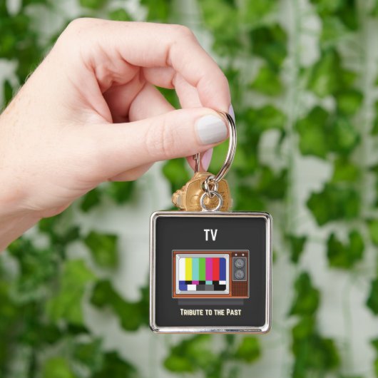 Porte-clés Télévision rétro (main)