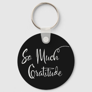 Porte-clés Tellement de gratitude Typographie de script moder