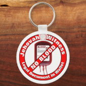 Porte-clés Témoin de Jéhovah - Pas de sang (Recto)