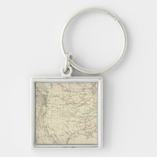 Porte-clés Température moyenne américaine (Devant)