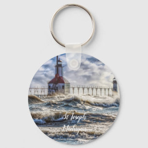 Porte-clés Tempête Au Phare St Joseph