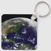 Porte-clés Tempêtes Tropicales Sur La Planète Terre. (Dos)