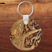 Porte-clés Temple bouddhiste thaïlandais Détail (Recto)