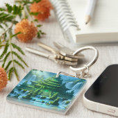 Porte-clés Temple Castle of the Secret Jade Throne (Devant Droit)