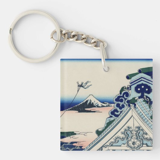 Porte-clés Temple d'Asakusa Honganji dans la capitale (Devant)