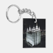 Porte-clés Temple de LDS Salt Lake City la nuit (Devant gauche)