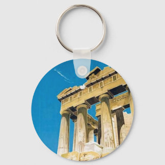 Porte-clés Temple du Parthénon de la Grèce Vintage voyage Ath