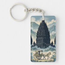 Temple hindou vintage de Prambanan Java Indonésie
