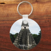 Porte-clés Temple I, Tikal, Guatemala (Recto)