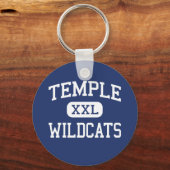Porte-clés Temple - Wildcats - Lycée - Temple Texas (Recto)