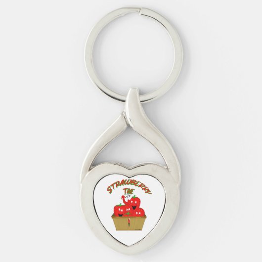Porte-clés Temps de la fraise ! (Devant)