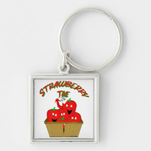 Porte-clés Temps de la fraise !