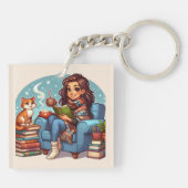 Porte-clés Temps de lecture confortable (Dos)