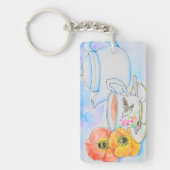 Porte-clés Temps pour la peinture à l'aquarelle de thé (Devant)