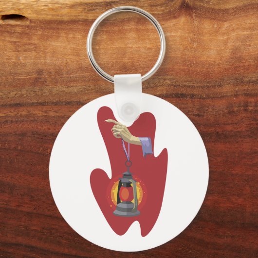 Porte-clés Tenant Une Lanterne (Recto)