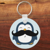 Porte-clés Tendance de la moustache de pingouin (Recto)