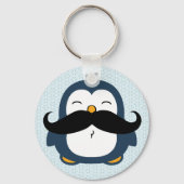 Porte-clés Tendance de la moustache de pingouin (Verso)