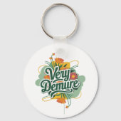 Porte-clés Tendance Très Décente Très Réfléchie Décente & Réf (Recto)