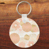 Porte-clés tendances modernes fleur brune floraison (Recto)