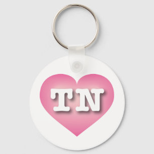 Porte-clés Tennessee Pink Fade Heart - J'aime TN