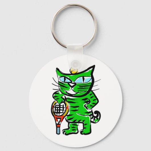 Porte-clés Tennis Cat (Recto)