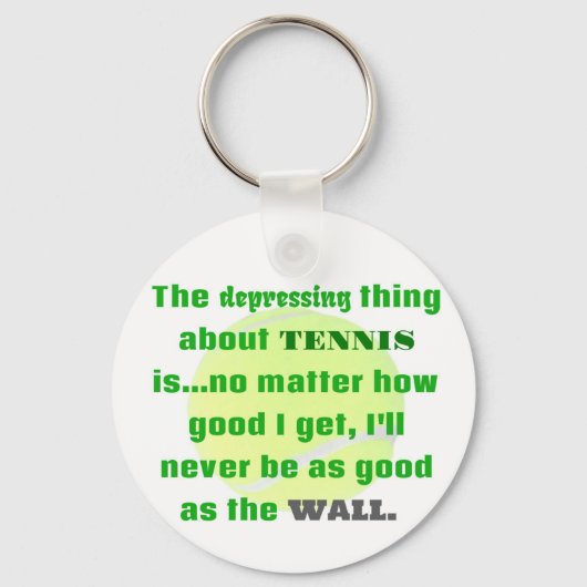 Porte-clés Tennis Joke Gift For Laughs Tennis Ball (Recto)