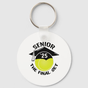 Porte-clés Tennis Senior 2025 Le dernier set Graduation Cap