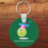 Porte-clés Tennis Tots Academy_Bouncee_personalized_on vert (Recto)