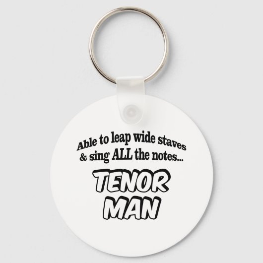 Porte-clés Tenor Man - Music Superhero (Recto)