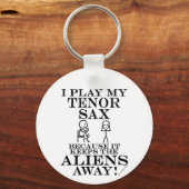 Porte-clés Tenor Sax, Aliens de garde (Recto)