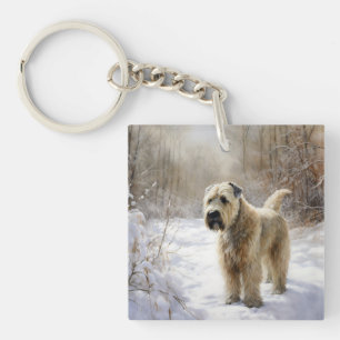 Porte-clés Tenter Wheaten Laissez Tomber la Neige Noël