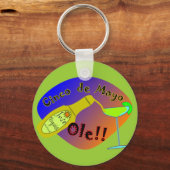 Porte-clés Tequila T-Shirts Cinco de Mayo "OLE" (Recto)