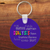 Porte-clés Terminologie dialyse Cadeaux Porte - clé violet (Recto)