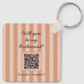 Porte-clés Terra Cotta Bridesmaid Proposition Sac Photo Charm (Dos)