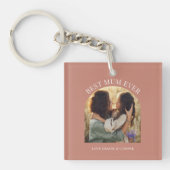 Porte-clés Terracotta élégante arche typographie photo meille (Devant)