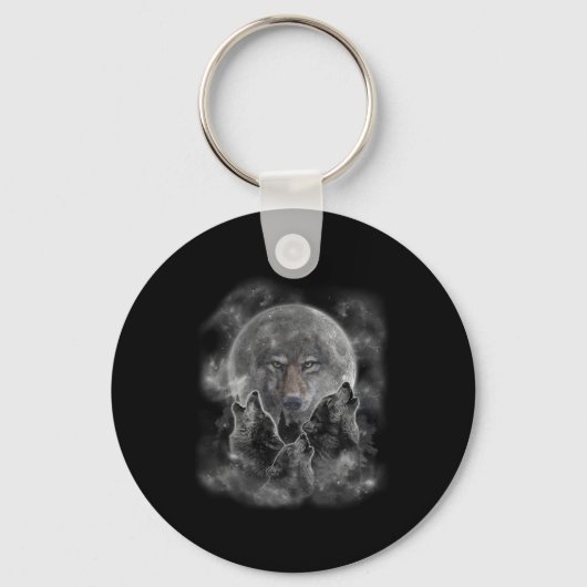 Porte-clés Terrain de chasse au loup gris (Recto)