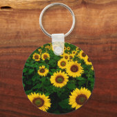 Porte-clés Terrain de tournesol (Recto)